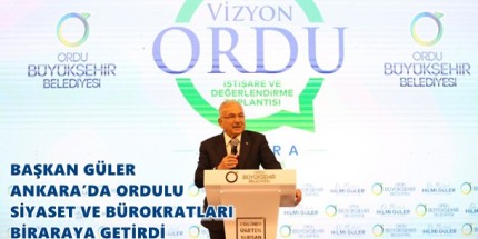 “Ordu Üst Kimliğiyle Hareket Edelim”